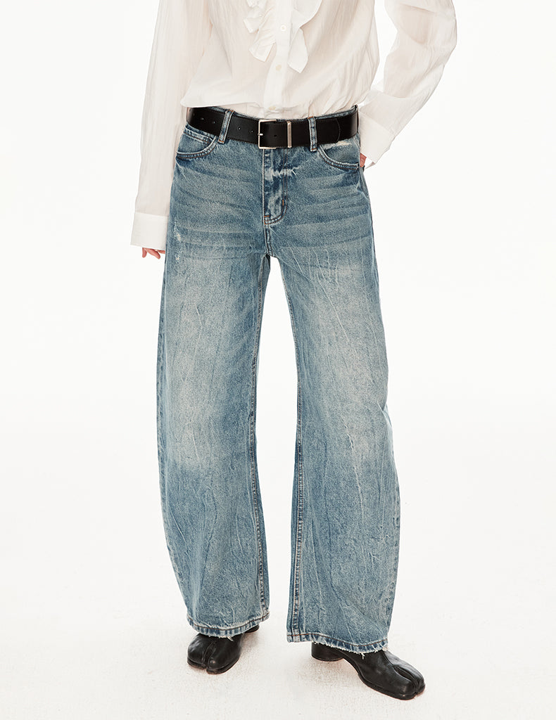 MADWIT FADED WIDE JEANS #GPC5596