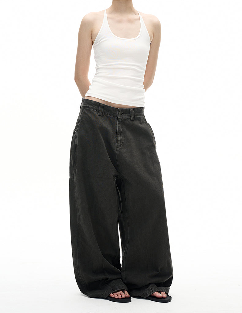 MADWITCH VINTAGE DISTRESSED STRAIGHT JEANS #CK6876