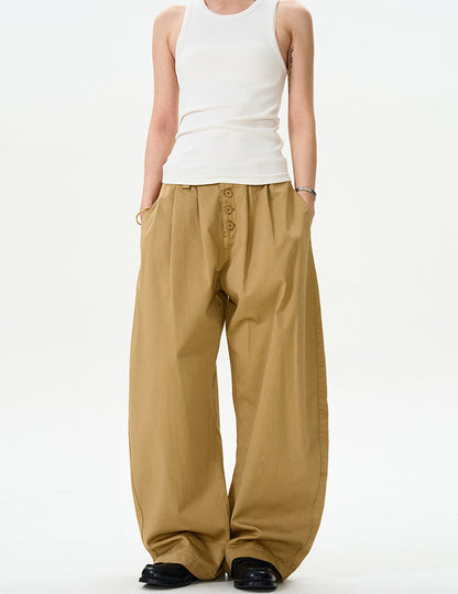 MADWITCH BUTTON-FLY BAGGY CASUAL PANTS #CK6613