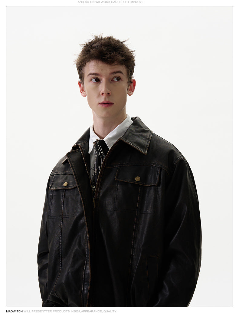MADWITCH PU LEATHER JACKET #CJ728
