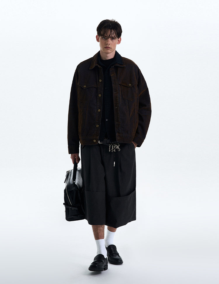 MADWITCH VINTAGE HEAVY-DUTY WORKWEAR JACKET #G6813