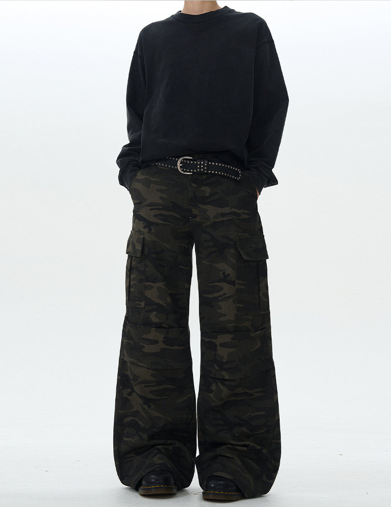 MADWITCH AMERICAN-STYLE CAMO CARGO PANTS #G1050