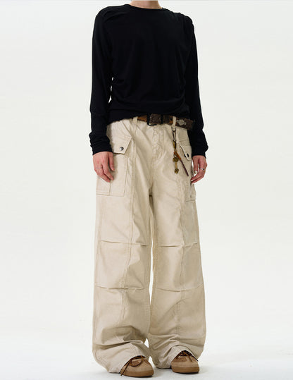 MADWITCH STRAIGHT-LEG CARGO PANTS #F9028