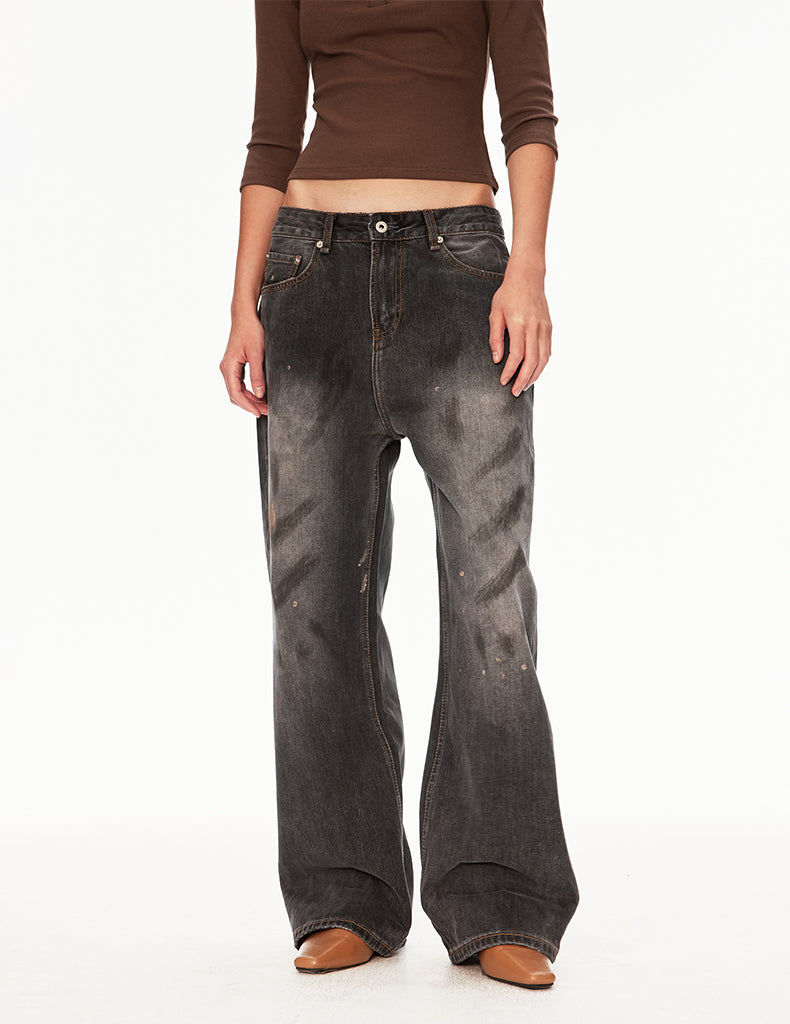 MADWIT DIRTY WASH GRUNGE JEANS #GD002