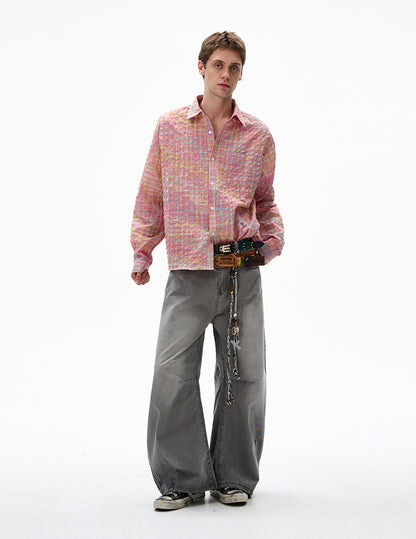 MADWITCH UNISEX BUBBLE COTTON LONG SLEEVE SHIRT #CR6218