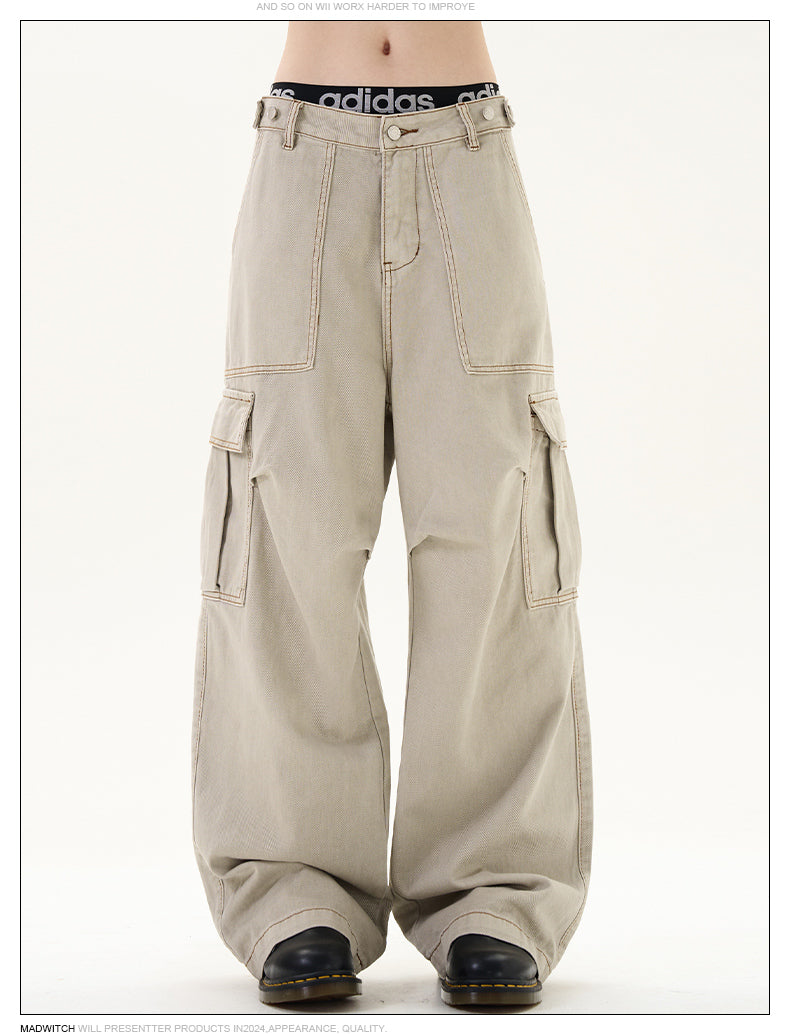 MADWITCH LARGE POCKET CARGO PANTS #G6463