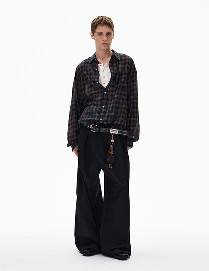 MADWITCH UNISEX VINTAGE OLD MONEY STYLE LONG SHIRT #CR606