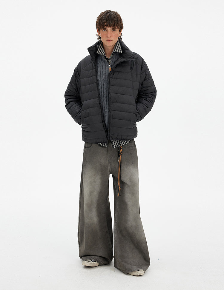MADWITCH MINIMALIST ZIP PUFFER JACKET #BM313