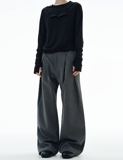 MADWITCH UNISEX WIDE LEG STRAIGHT DRESS PANTS #C915