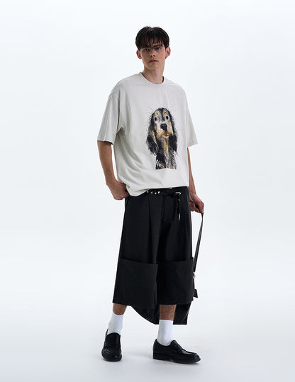 MADWITCH PUPPY PRINT TEE #990635
