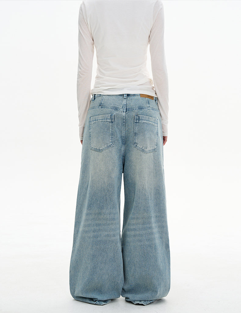 MADWITCH CREASE BLUE JEANS #D1657