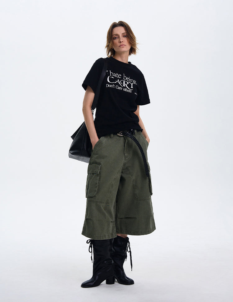 MADWITCH CREW NECK CASUAL SHORT-SLEEVE T-SHIRT #MD4125
