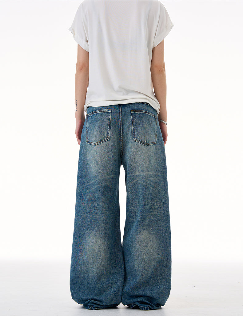 MADWITCH DISTRESSED BUTTON FLY DENIM #CK9623