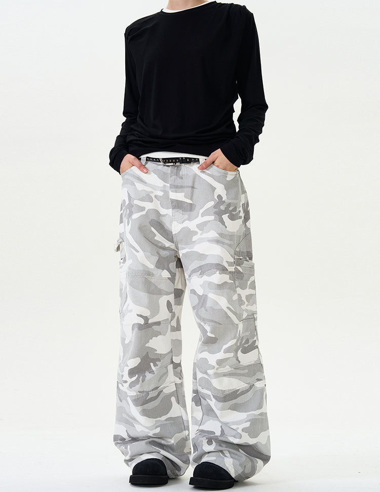 MADWITCH CAMOUFLAGE CARGO DENIM JEANS #58226