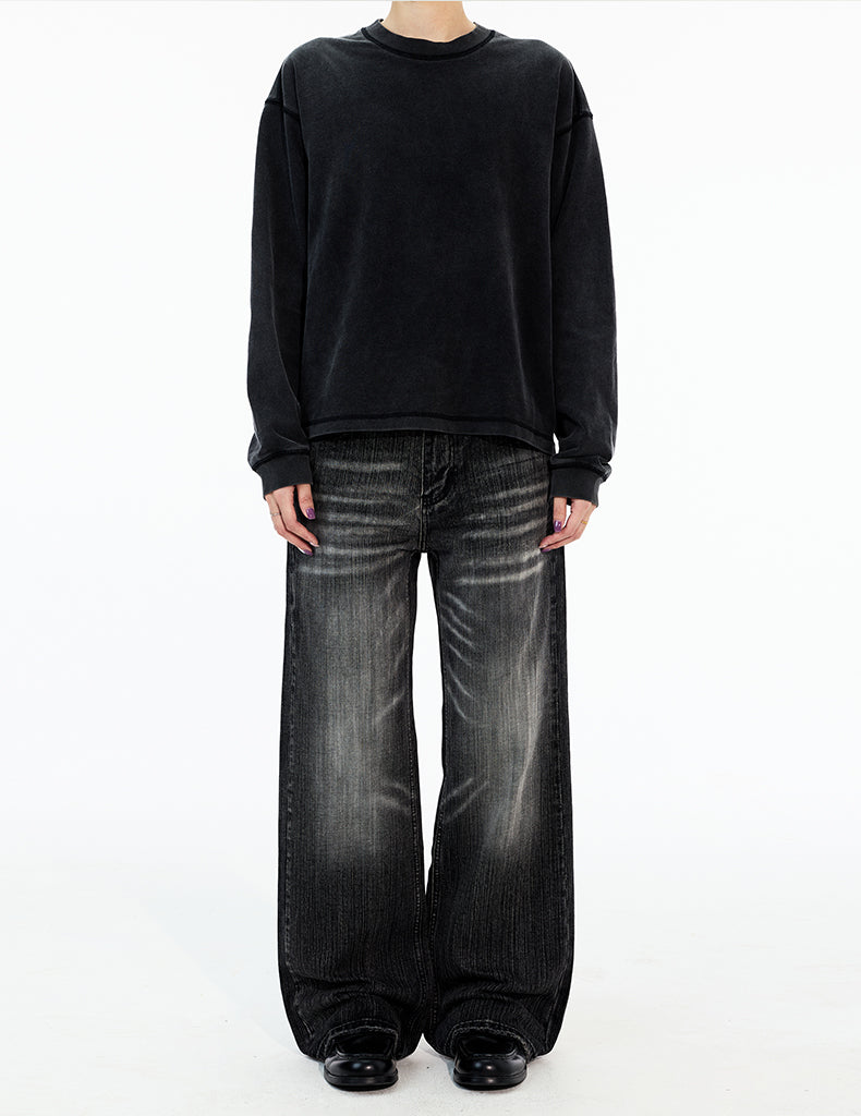 MADWITCH BAMBOO WASH STRAIGHT LEG JEANS #GP9765N