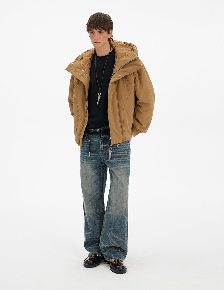 MADWITCH DECONSTRUCTED HOODED DOWN JACKET #N1715