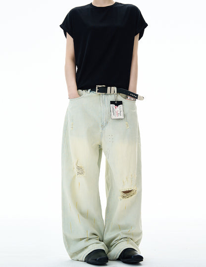 MADWITCH POST-APOCALYPTIC RIPPED JEANS #68122