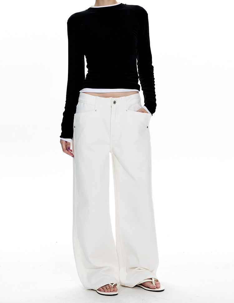 MADWITCH CLEAN FIT STRAIGHT LEG JEANS #CK3561