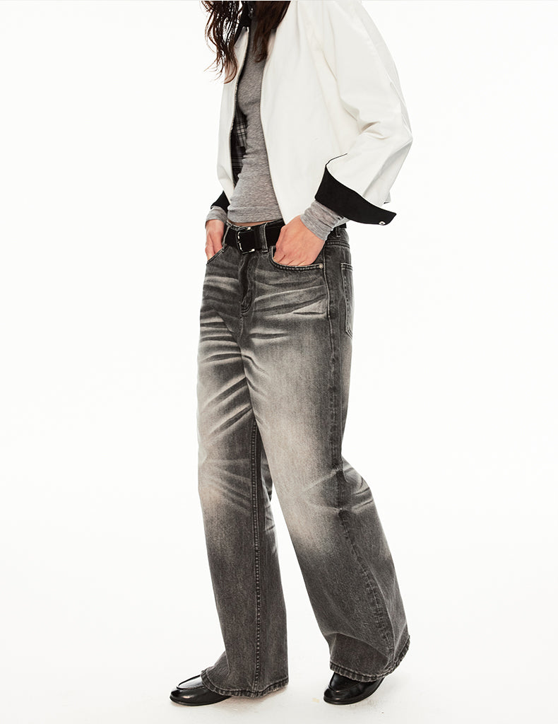 MADWIT FADED WASH JEANS #GD005