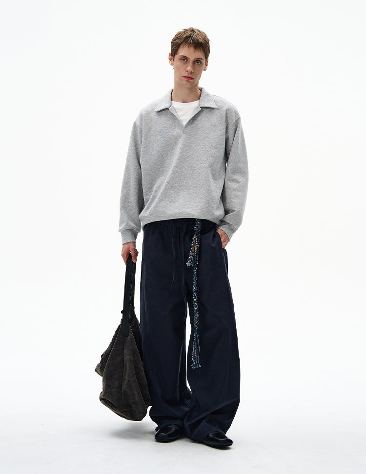 MADWITCH UNISEX V-NECK PULLOVER SWEATSHIRT #C335Q25