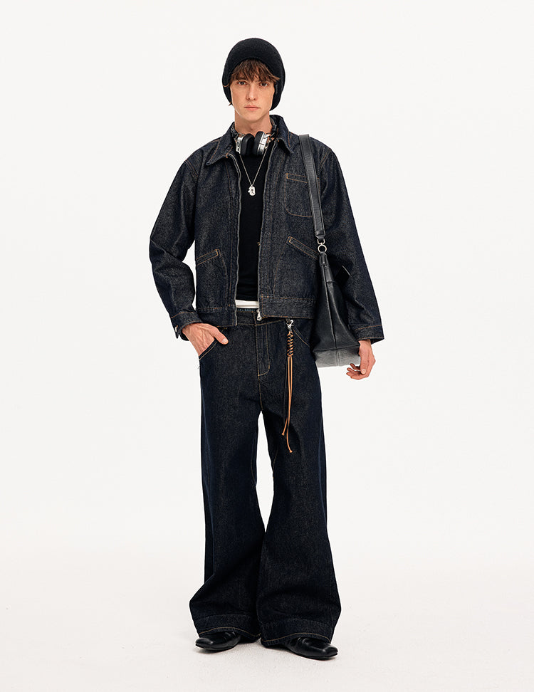 MADWITCH RAW DENIM MULTI-POCKET JACKET #CW1337