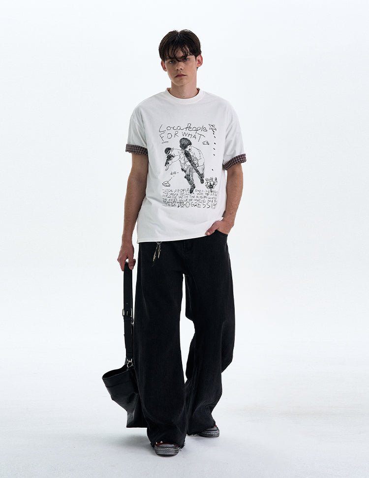 MADWITCH GRAFFITI PRINT TEE #T9503