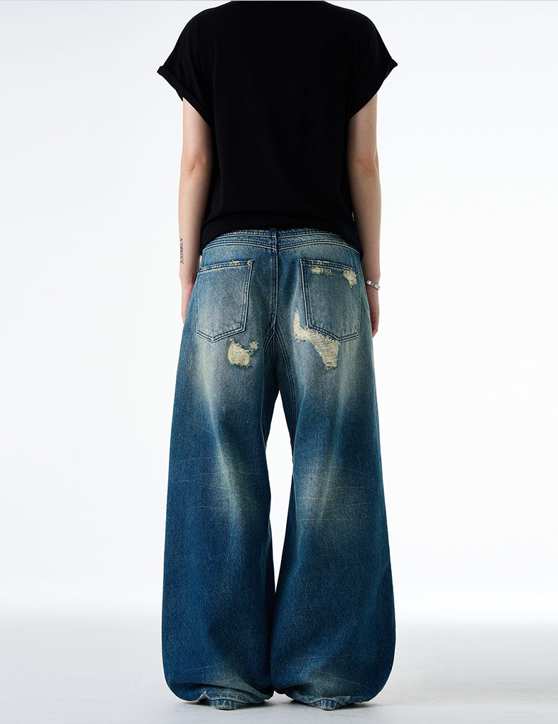 MADWITCH RIPPED DENIM PANTS #DR9691