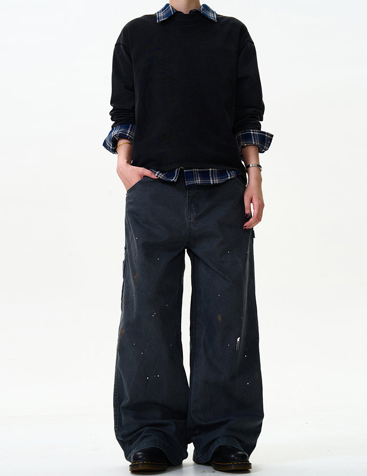 MADWITCH STREET STYLE STRAIGHT-LEG JEANS #CK3355