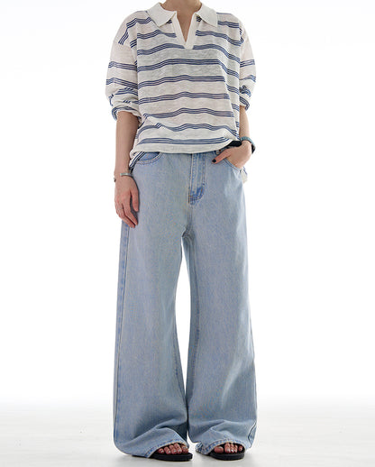 MADWITCH CLASSIC WASHED FLARE DENIM PANTS #CK3506