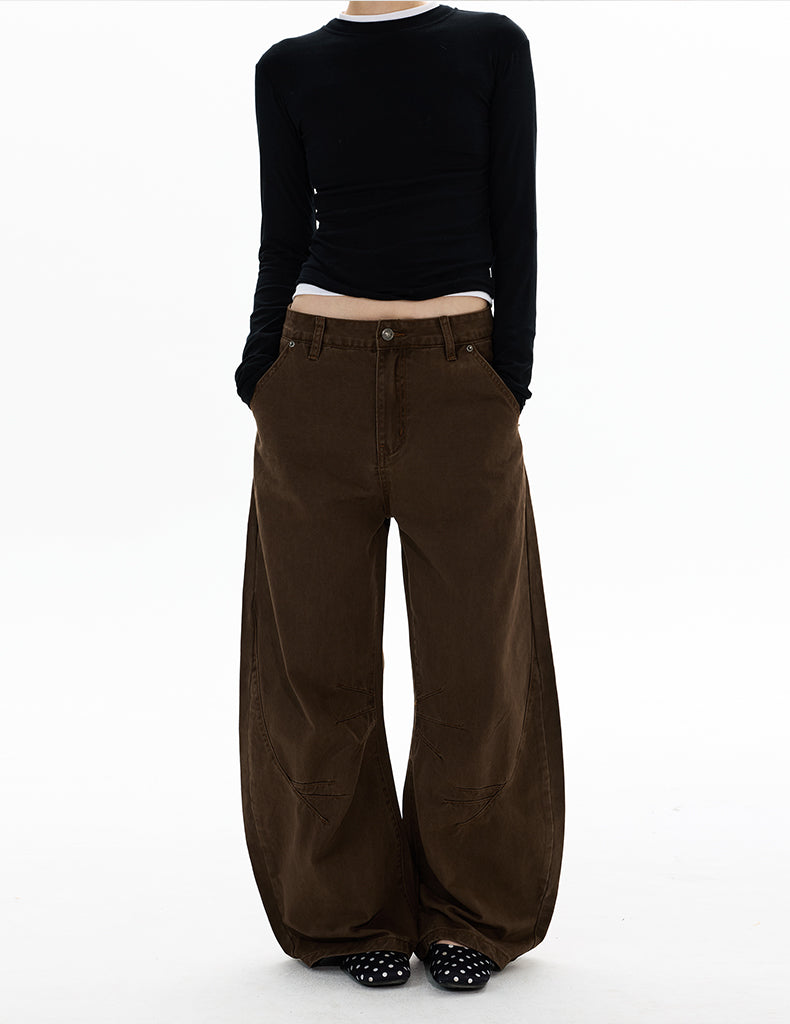 MADWITCH DECONSTRUCTED WASHED WIDE PANTS #DR7701