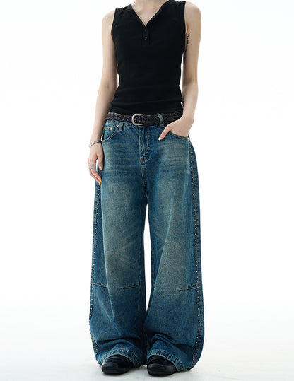 MADWITCH DECONSTRUCTED BAGGY JEANS #G6845