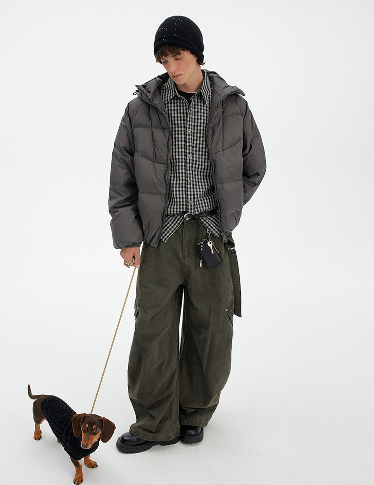 MADWITCH MINIMAL HOODED DOWN JACKET #N1726