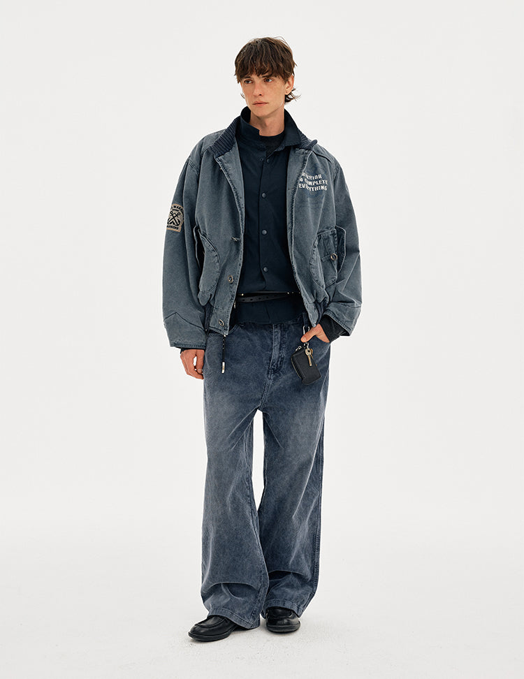 MADWITCH VINTAGE WASHED WORKWEAR QUILTED JACKET #AW25152