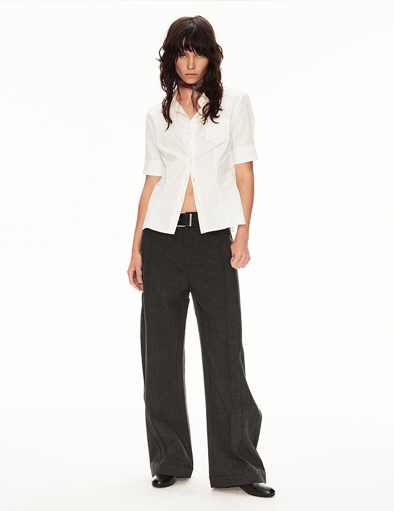MADWIT WIDE LEG DRAPED TROUSERS #CK6936