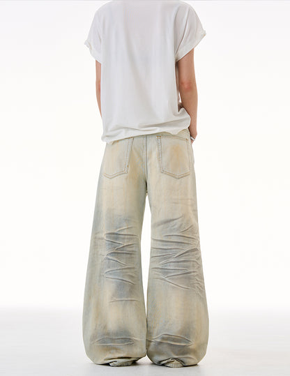 MADWITCH DROP-CROTCH GRAFFITI JEANS #G6831