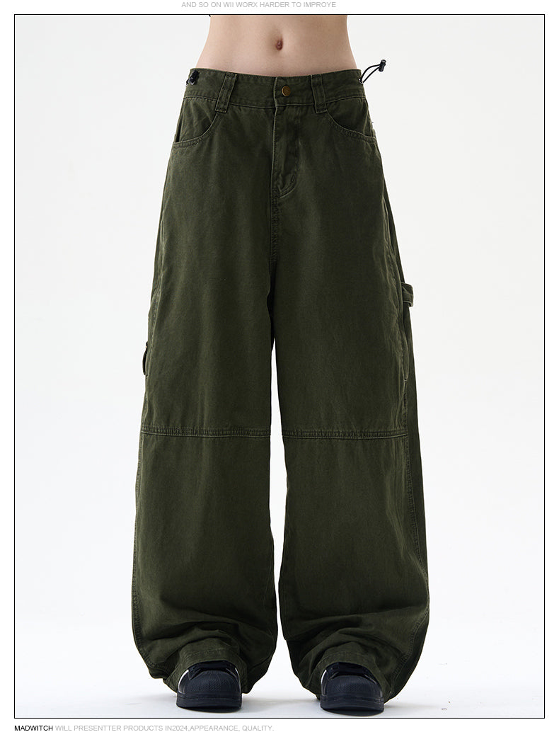 MADWITCH LOOSE STRAIGHT CASUAL PANTS #G6409