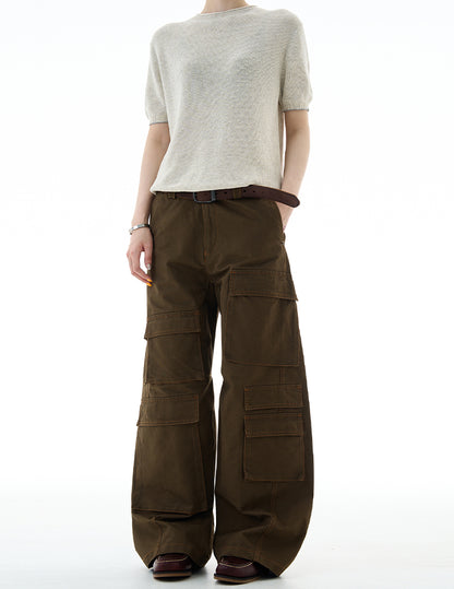 MADWITCH UNISEX MULTI-POCKET CARGO PANTS #A611