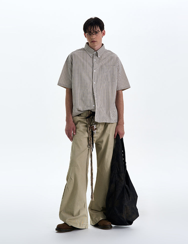 MADWITCH MINIMAL CASUAL SHORT SHIRT #CR224