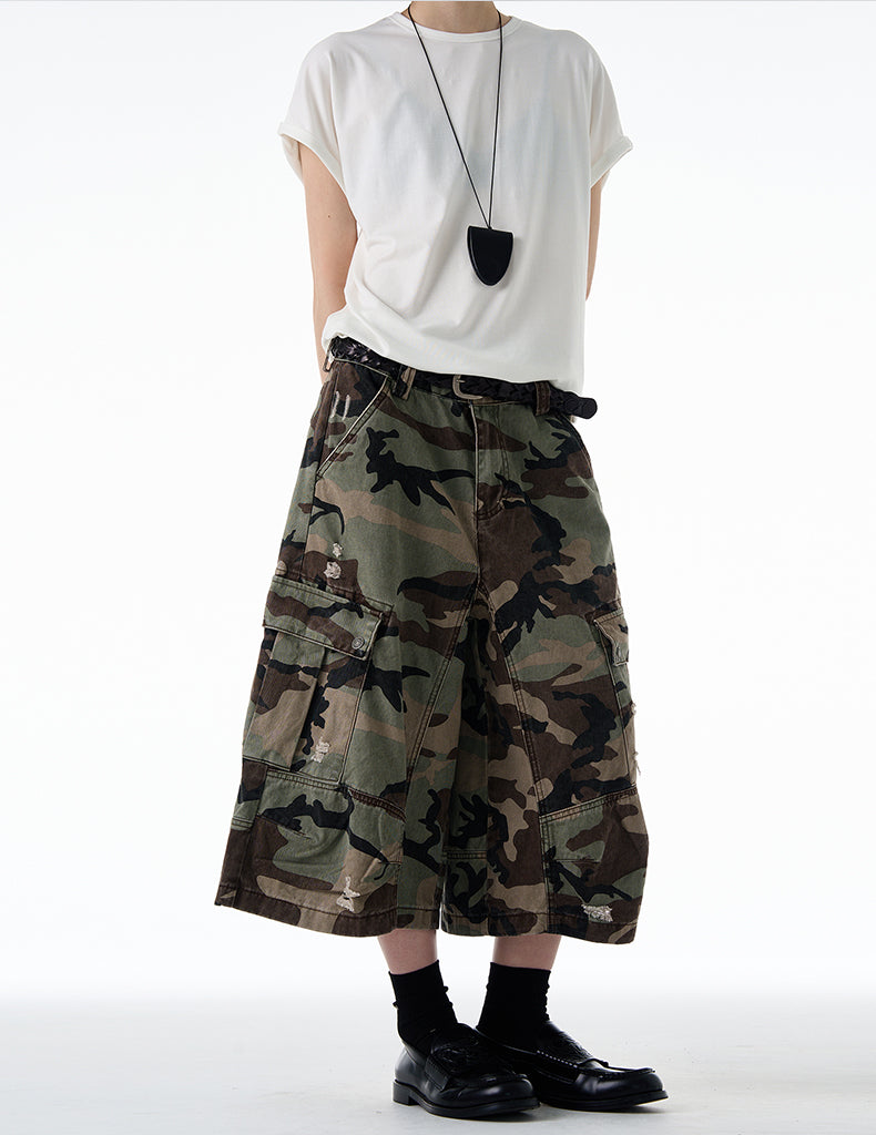 MADWITCH DISTRESSED CAMO CARGO #CK3512D