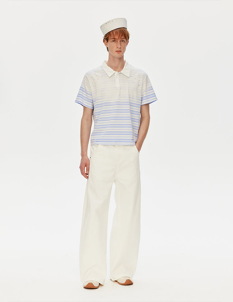 MADWITCH FADED STRIPE TEE #AW26004