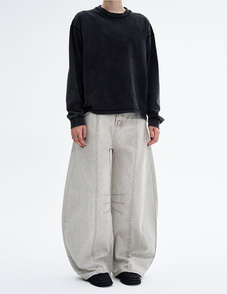 MADWITCH SNAP SLUNG TROUSERS #Z043