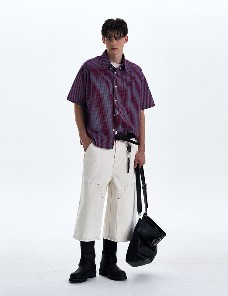 MADWITCH VINTAGE PLAID SHIRT #CR223
