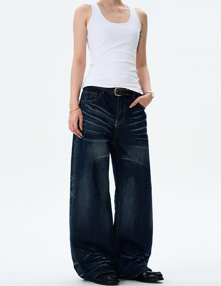 MADWITCH RUCHED HIGH-STREET JEANS #25176