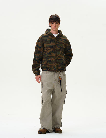 MADWITCH CAMO HOODED SWEATSHIRT #L373