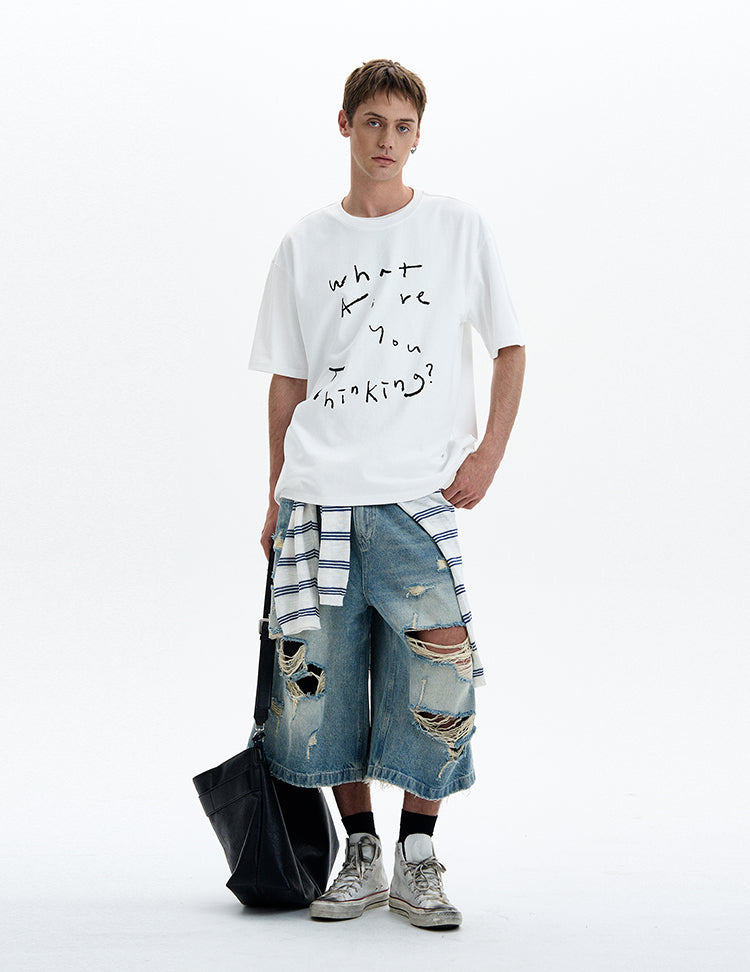MADWITCH HAND DRAWN GRAPHIC TEE #UT007