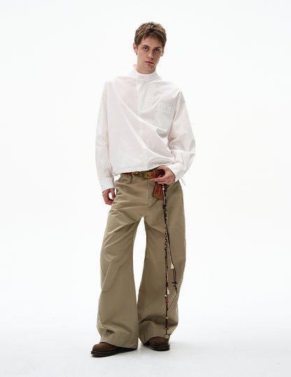 MADWITCH UNISEX HALF-ZIP PULLOVER SHIRT #C248Q25