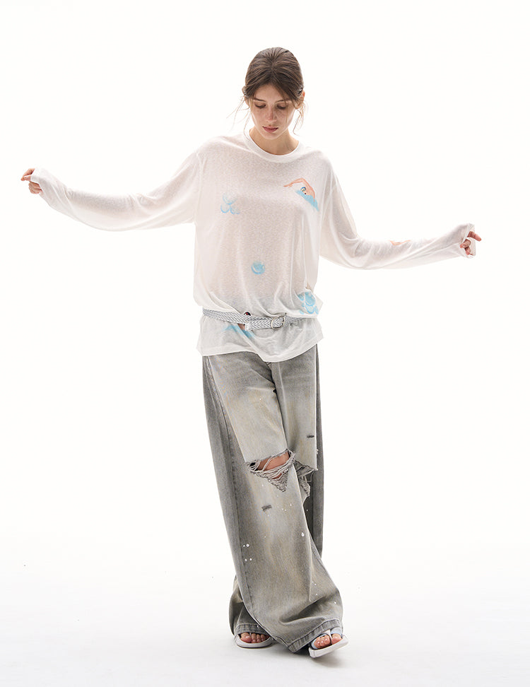 MADWITCH BREATHABLE OVERSIZED TOPS #880288