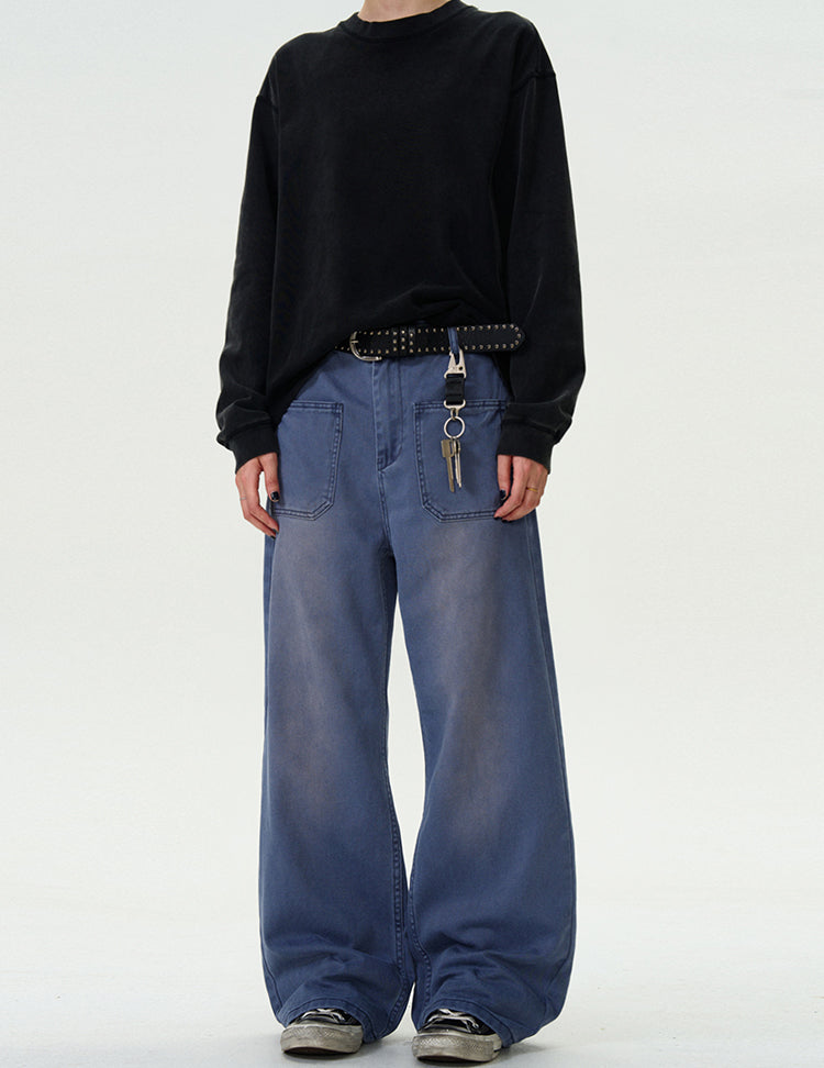 MADWITCH INSIDE-OUT WASHED DENIM PANTS #CK3369