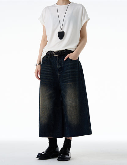 MADWITCH VINTAGE WASHED DENIM SHORTS #FX075