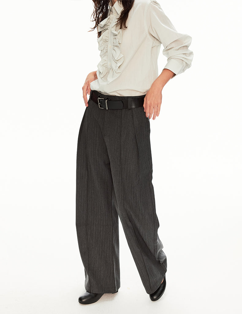 MADWIT DRAPED WIDE TROUSERS #CK6969